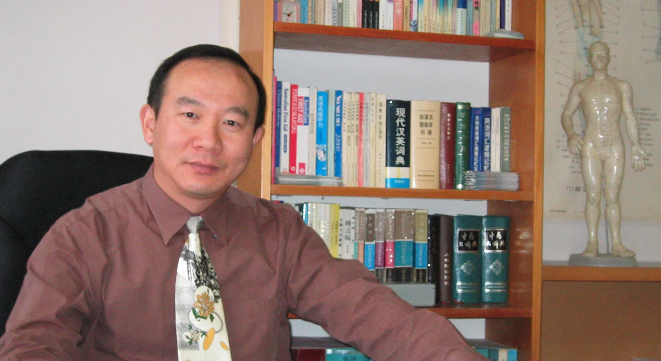 Dr Jim Xing, principal practitioner, in his consulting room
